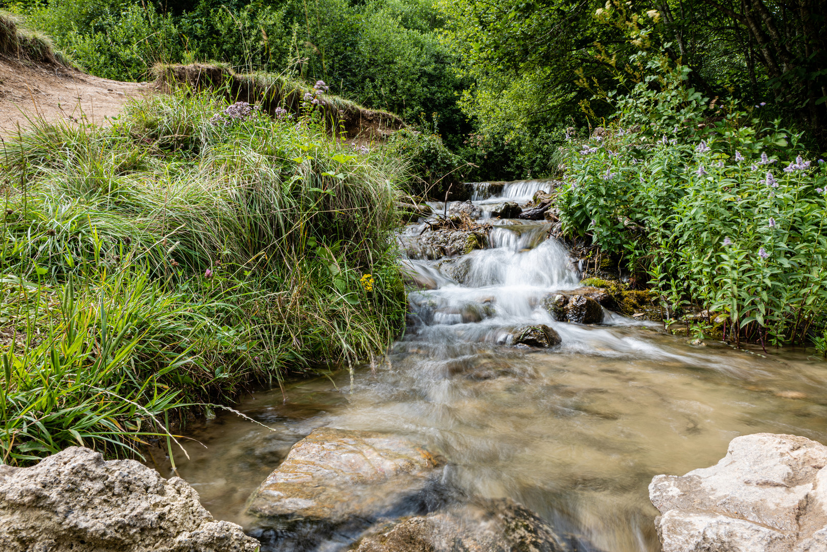 Zulauf Dreimühlen-Wasserfall bei Niederehe