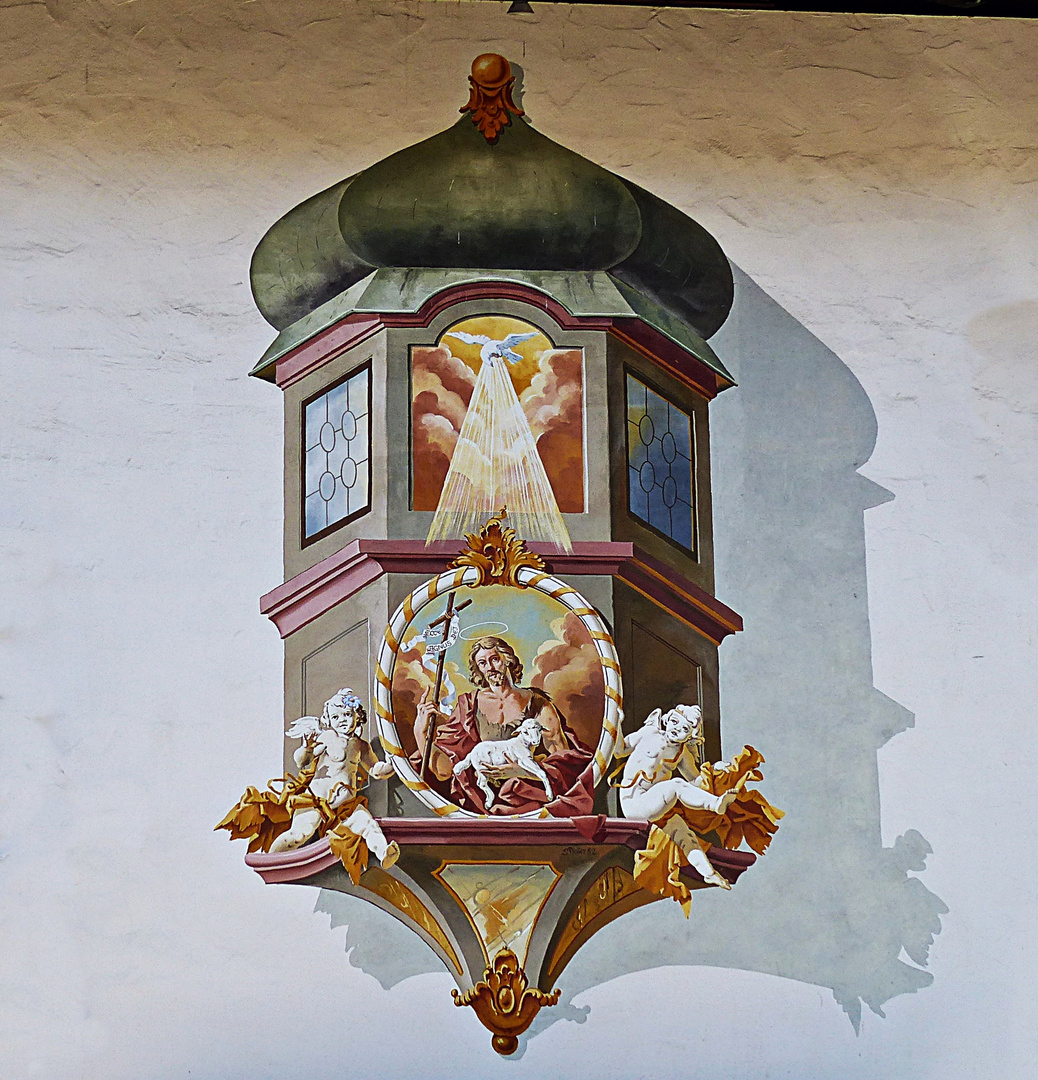 Zum 2. Advent eine Lüftlmalerei aus Oberammergau