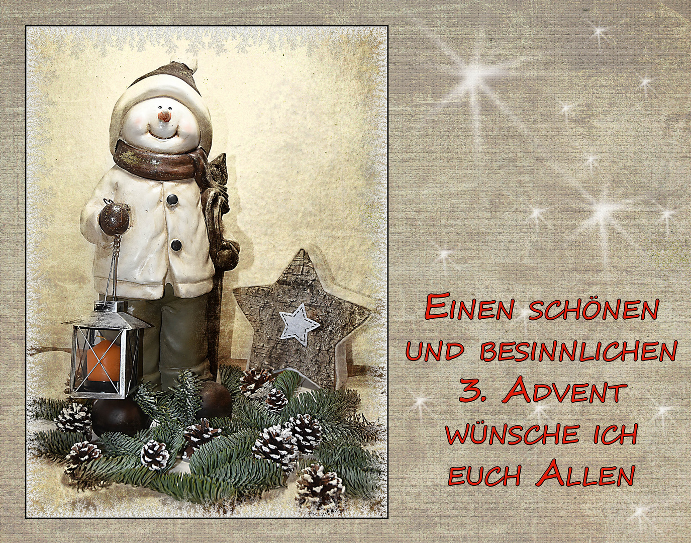 Zum 3. Advent Foto & Bild karten und kalender, weihnachtskarten