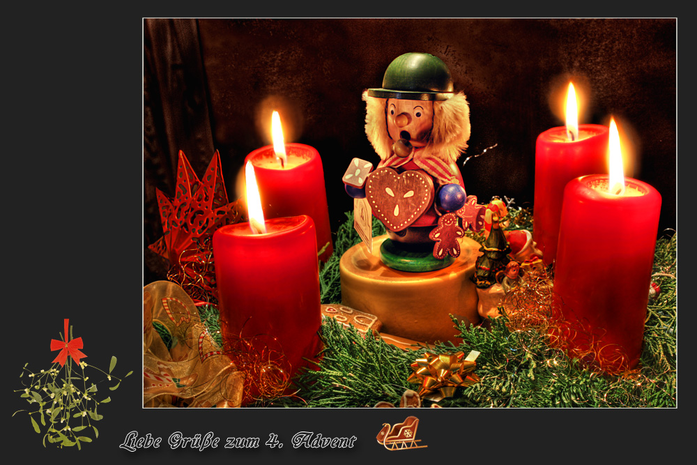 zum 4. Advent Foto &amp; Bild gratulation und feiertage, weihnachten