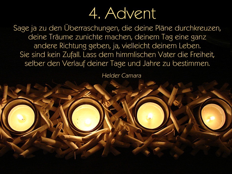 Zum 4. Advent Foto & Bild karten und kalender, weihnachtskarten, feste Bilder auf