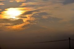 Zum Abflug bereit bei Sonnenaufgang