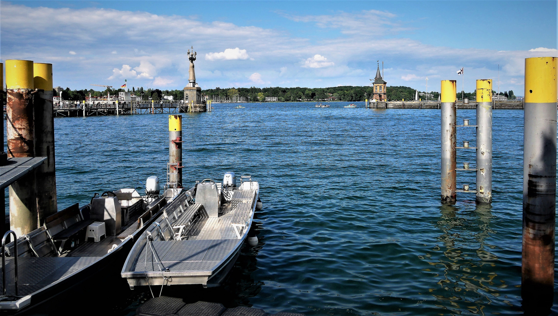 Zum Ablegen bereit - Der Konstanzer Hafen mit der Imperia