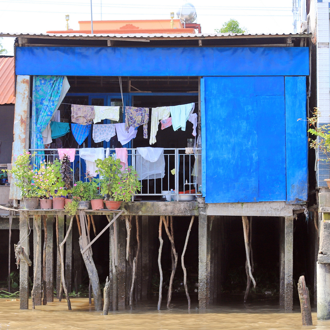 Zum Blue Monday: Waschtag in Kambodscha