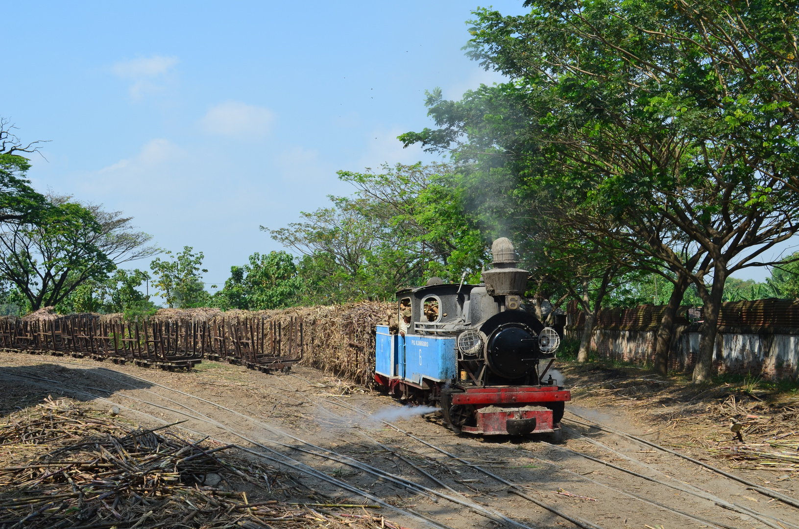 Zum "blue monday"Zuckerfabrik Kanigoro Indonesien II 516 Juli 2014