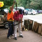 Zum ersten Mal im Hochseilgarten