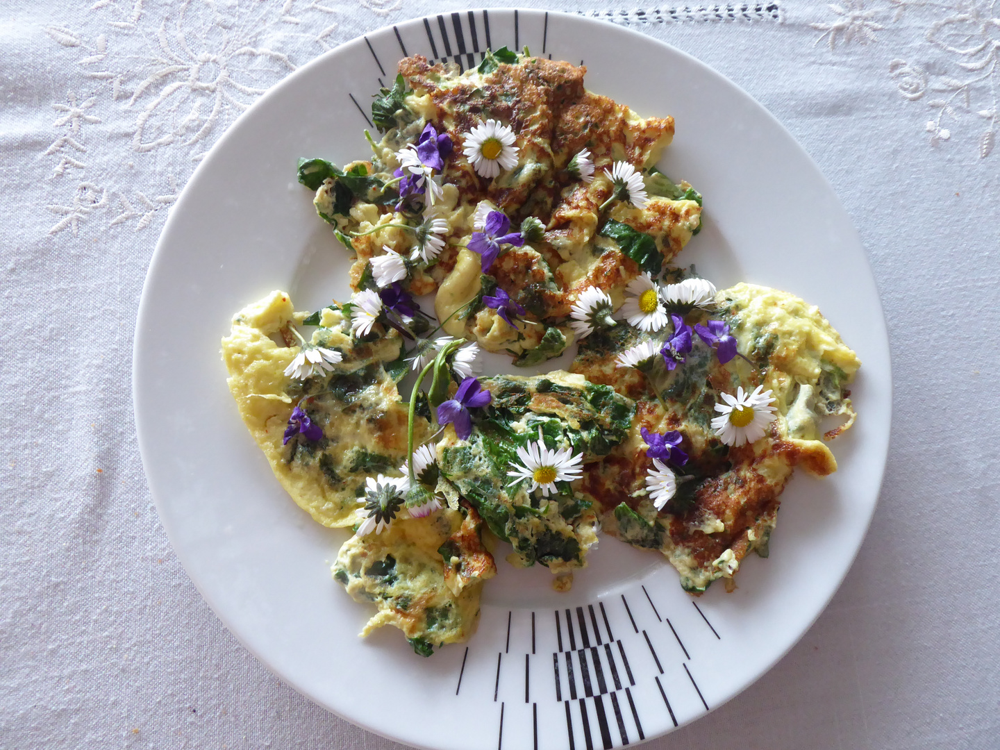 Zum Essen gibt es auch etwas frühlingshaftes....