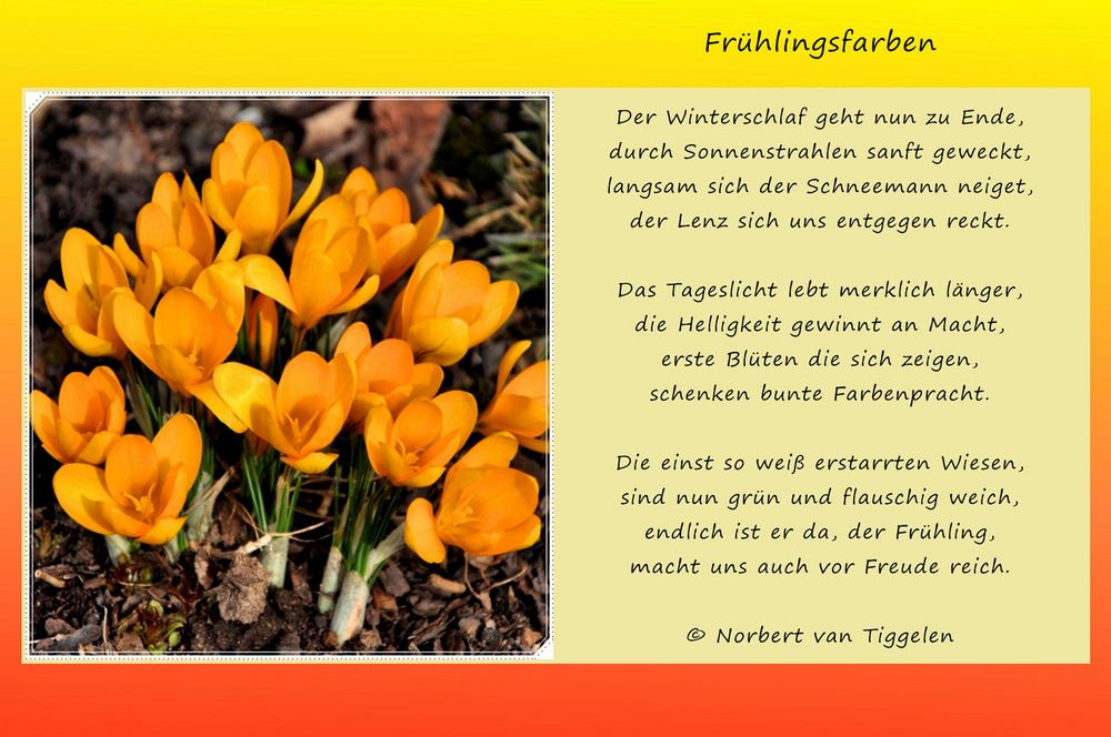 zum Frühlingsanfang.