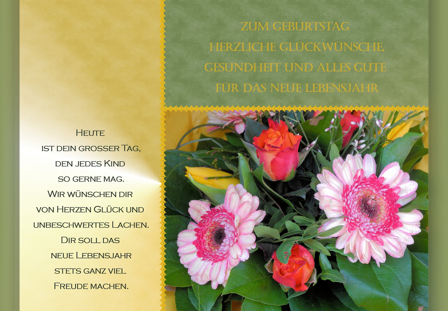 zum Geburtstag... Foto & Bild spezial, geburtstag, glückwünsche