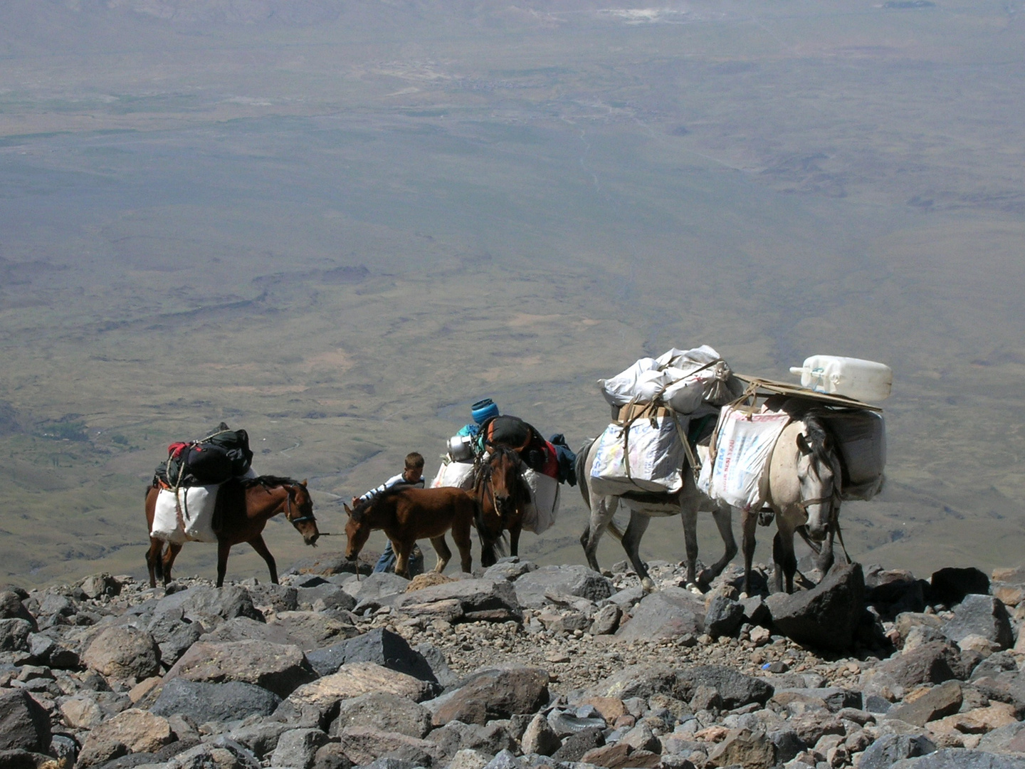 Zum Hochlager am Ararat