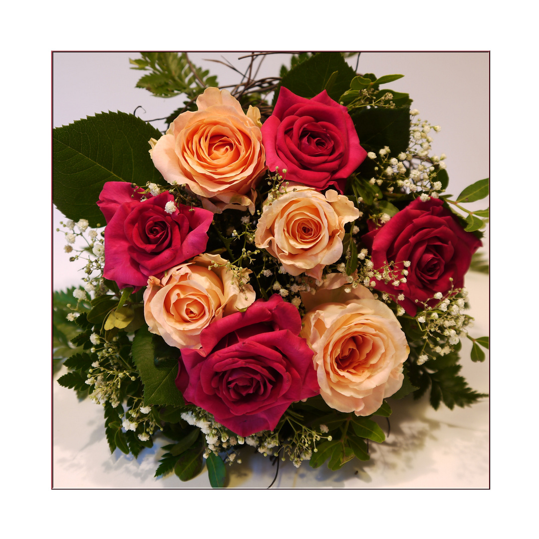 Zum Mittwoch Einen Rosenstrauss Foto Bild Pflanzen Pilze Flechten Bluten Kleinpflanzen Rosen Bilder Auf Fotocommunity