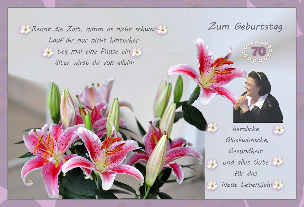 zum runden Geburtstag  2.2.2014