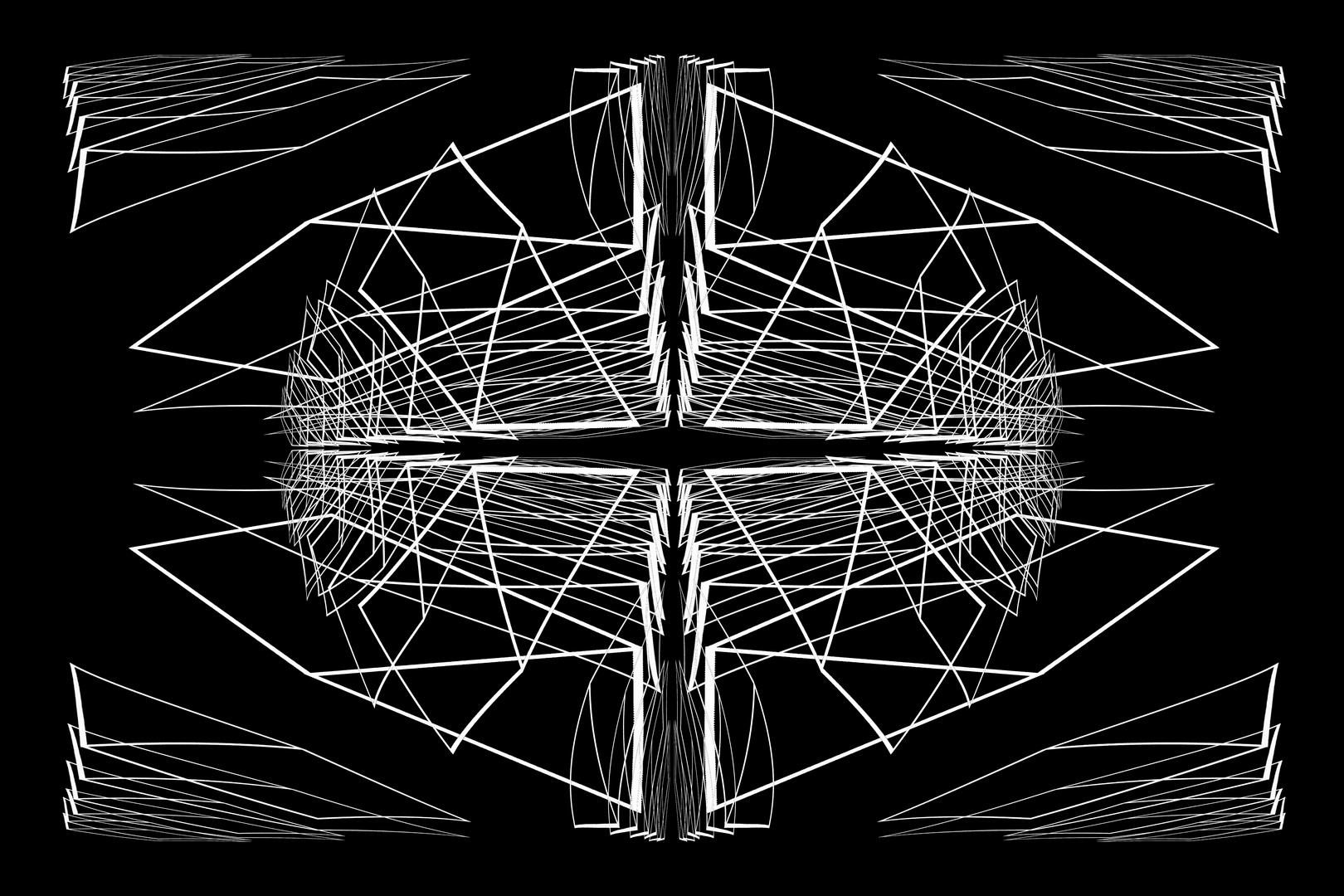 Zum Schwarz-weißen Freitag - Abstraktes geometrisches Muster in sw