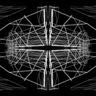 Zum Schwarz-weißen Freitag - Abstraktes geometrisches Muster in sw