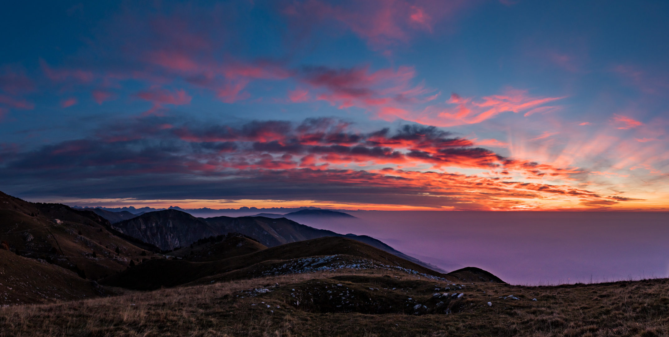 Zum Sonnenaufgang am Monte Grappa