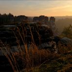 Zum Sonnenaufgang auf der Bastei ...