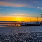 Zum Sonnenaufgang im Stralsunder Hafen...