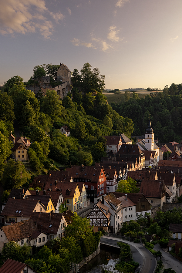 zum Sonnenuntergang