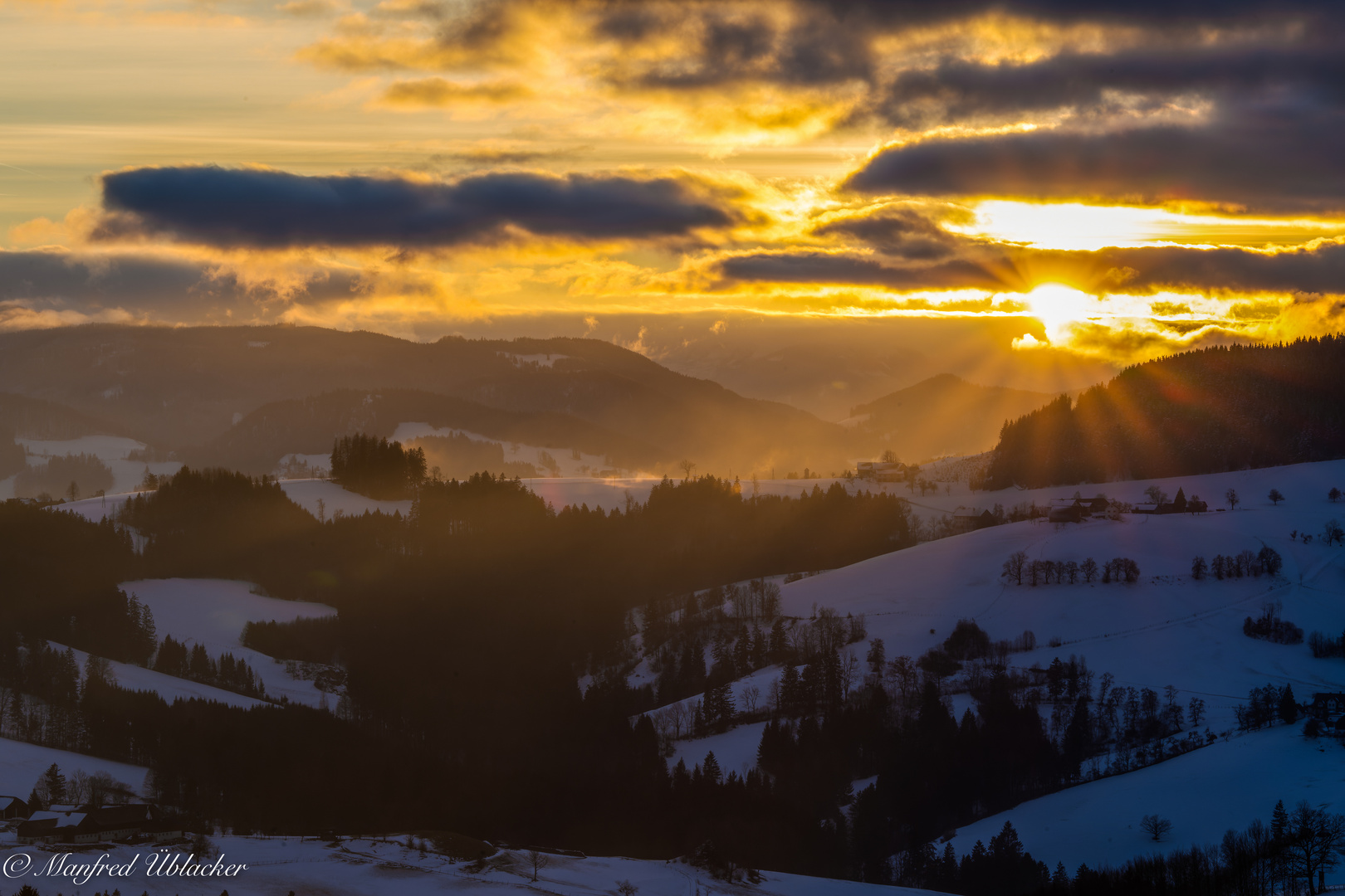 Zum Sonnenuntergang am ...