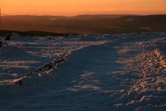 zum Sonnenuntergang auf dem Brocken