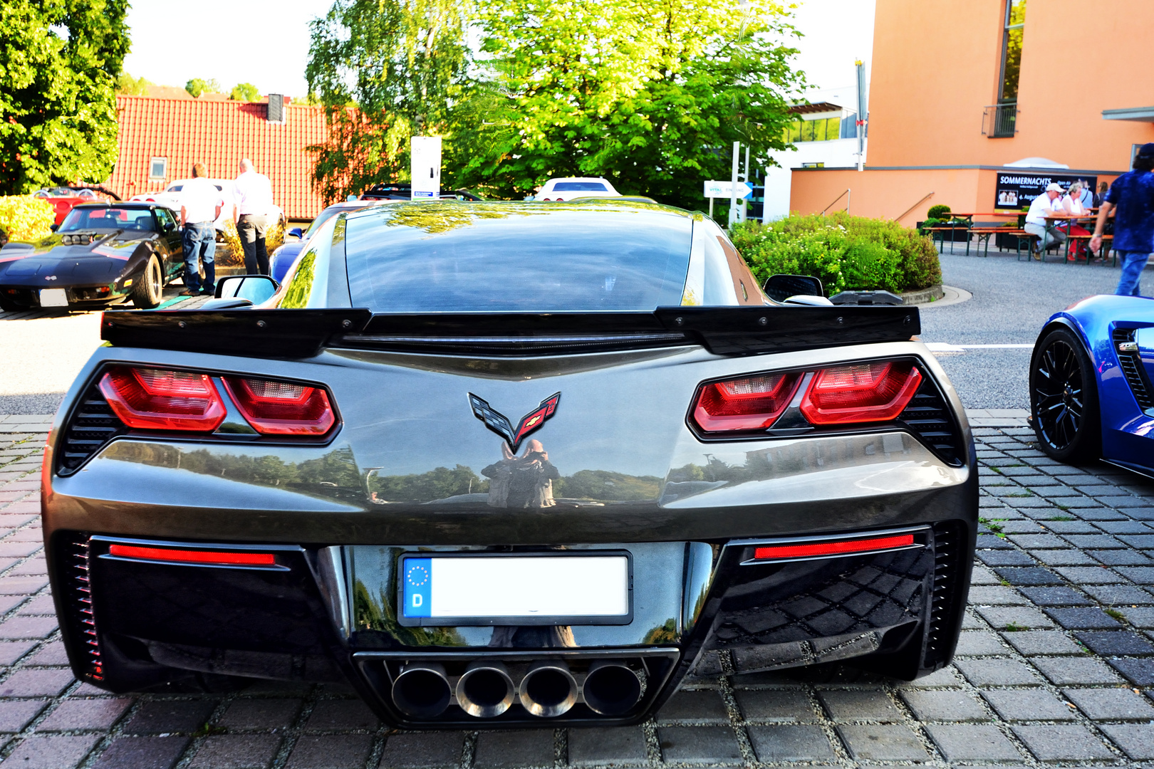 Zum Spiegeltag ein Selfie mit einer Corvett C7 Z06