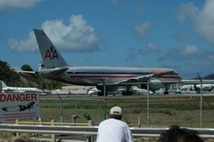 Zum Start bereites Flugzeug - St. Maarten