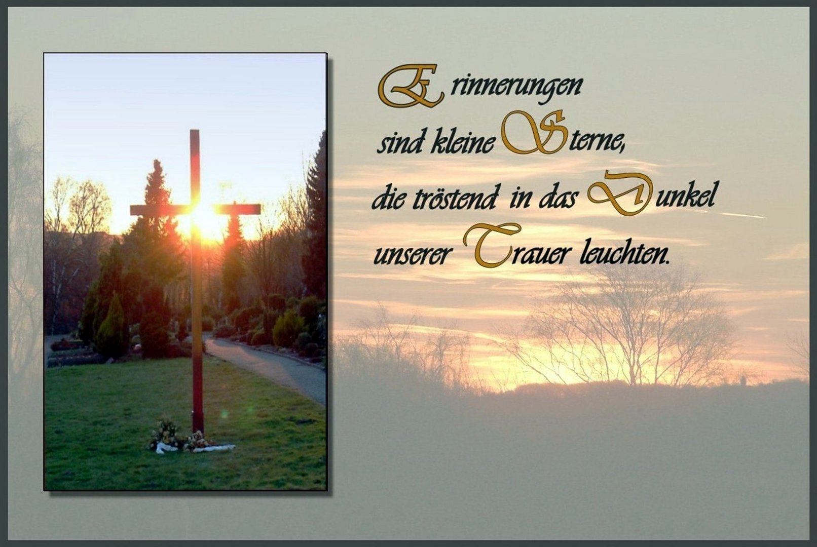 Zum Totensonntag, Foto & Bild karten und kalender, karten, spezial