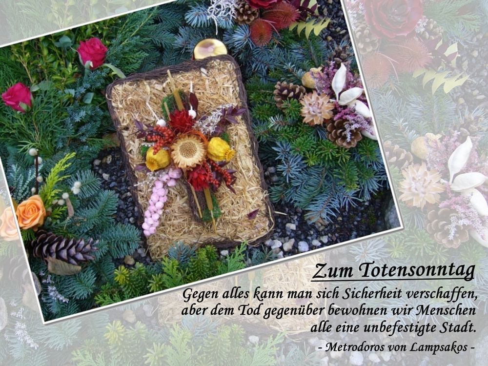Zum Totensonntag Foto & Bild karten und kalender, spezial Bilder auf