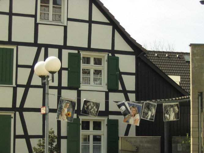 Zum trocknen auf die Leine gehangen