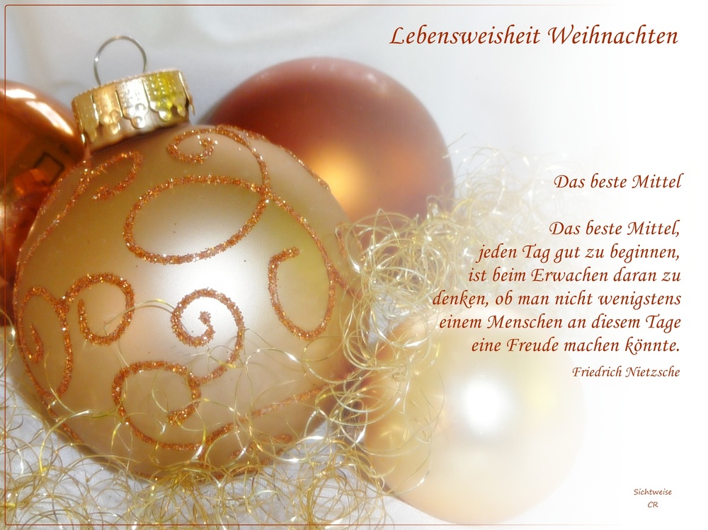 Zum Weihnachtsfest ...