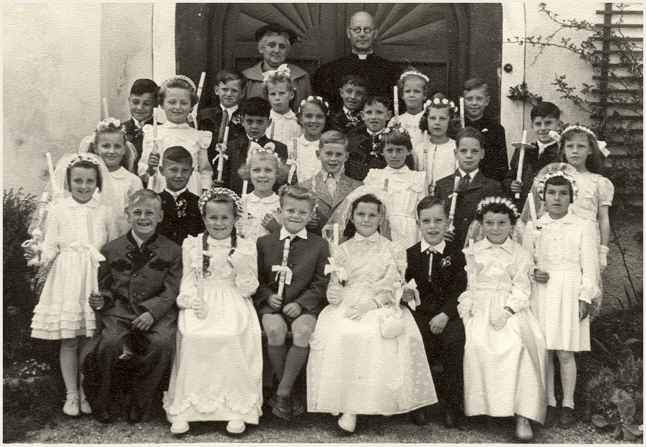 Zum Weißen Sonntag : Erstkommunion 1956 in Bad Mitterndorf in der Steiermark