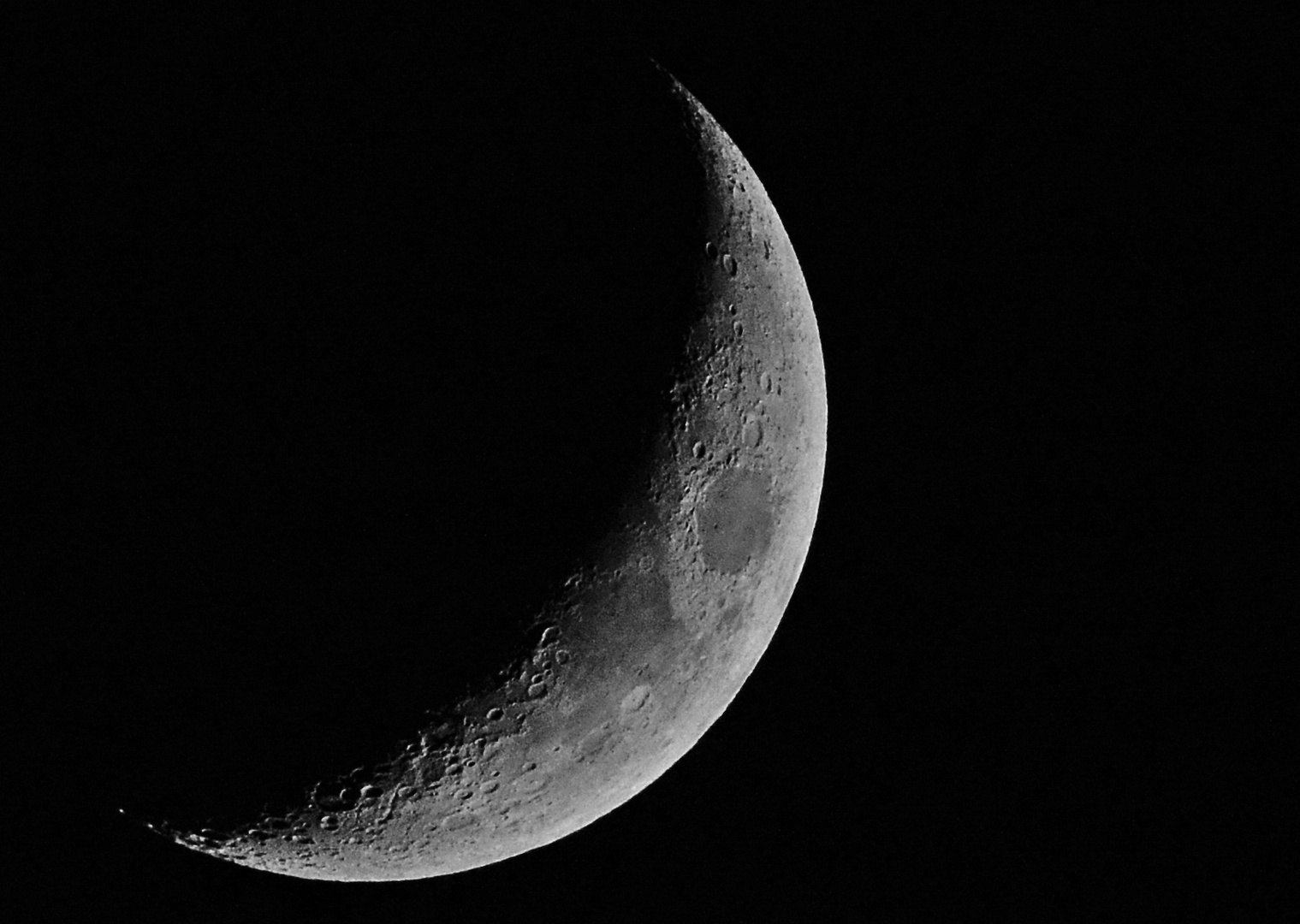 Zunehmender Mond am 24.01.2015 um 17.11 Uhr