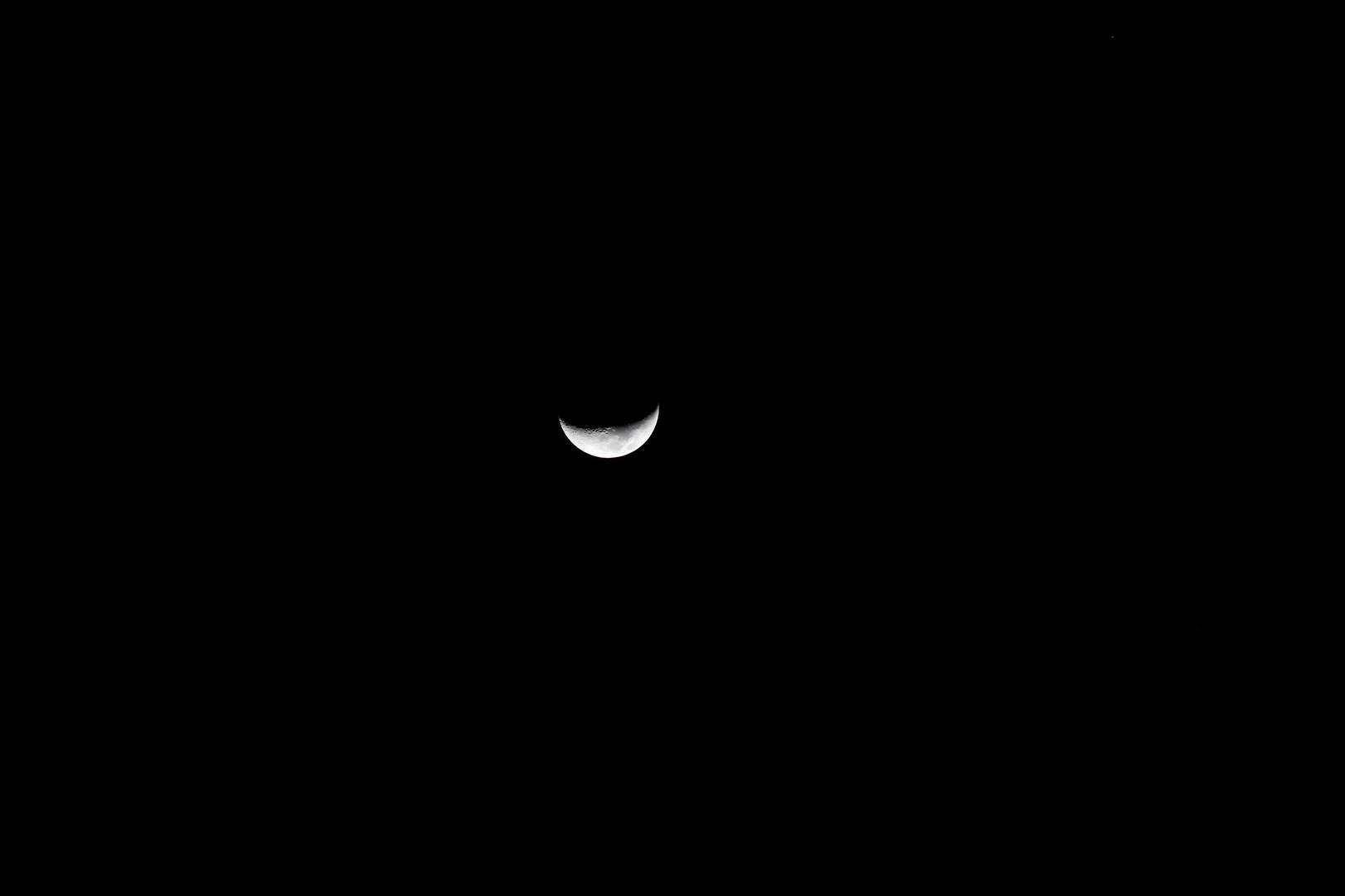 Zunehmender Mond über Castrop-Rauxel