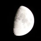 Zunehmender Mond über dem Niederrhein am 29.01.2015