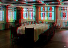 Zunfthaus zur Waag - Speisesaal - Anaglyphen