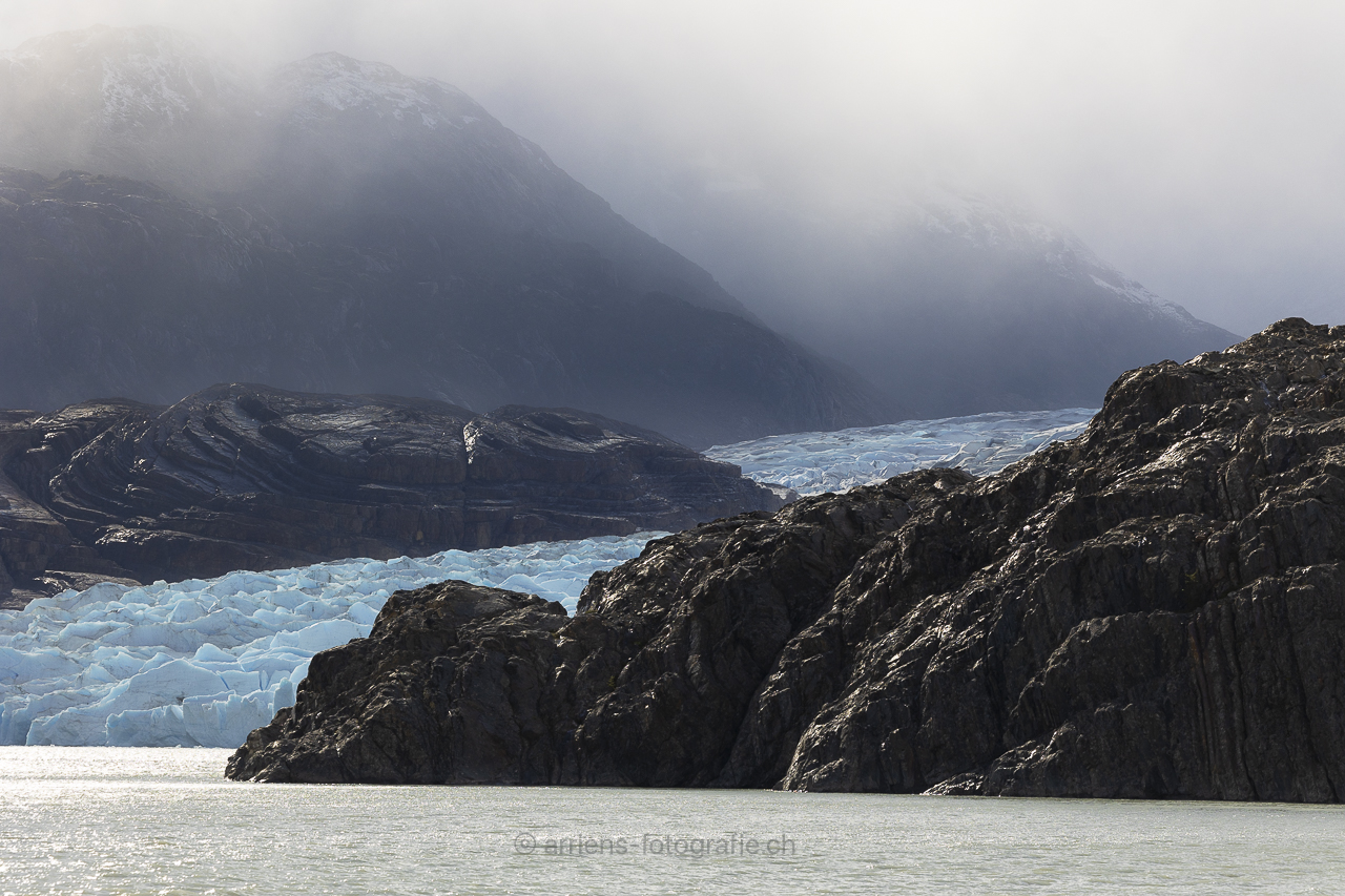 Zunge Grey Gletscher