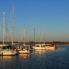 Zur Abendstunde am Hafen von Gager