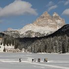 Zur Abwechslung mal kein Ballonbild. Im Winter ist am Misurinasee so gut wie nichts los...