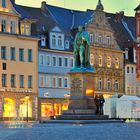 Zur blauen Stunde am Marktplatz in Coburg