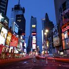 Zur blauen Stunde am Times Square