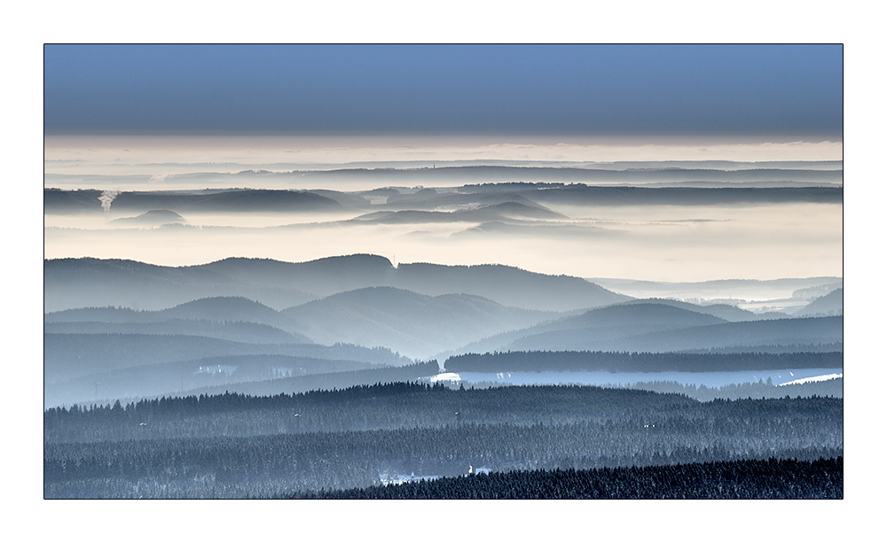 Zur blauen Stunde auf dem Brocken