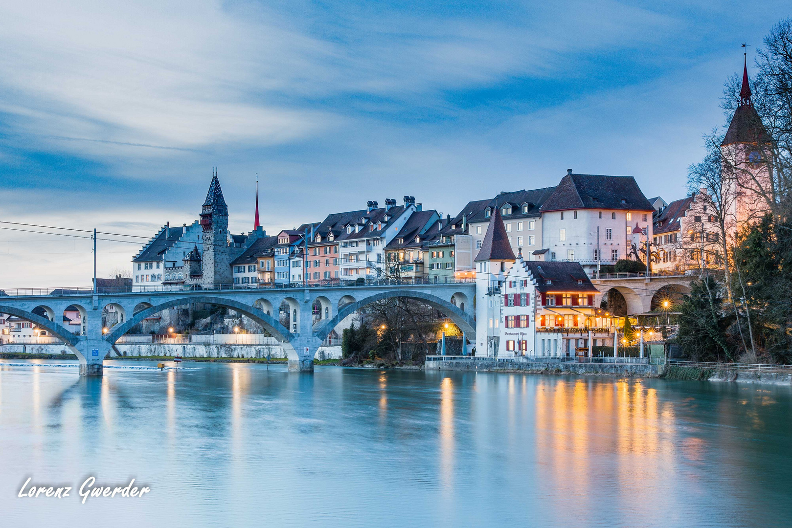 Zur blauen Stunde in Bremgarten