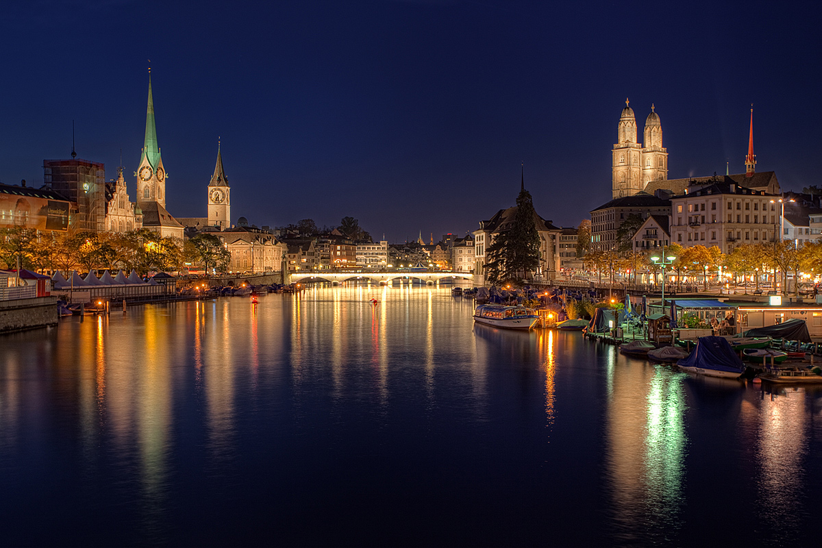 Zur blauen Stunde in Zürich