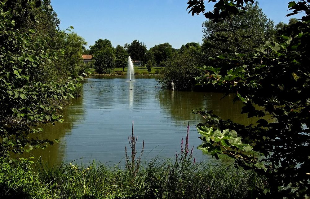 Zur Naherholung im Stadtpark ....