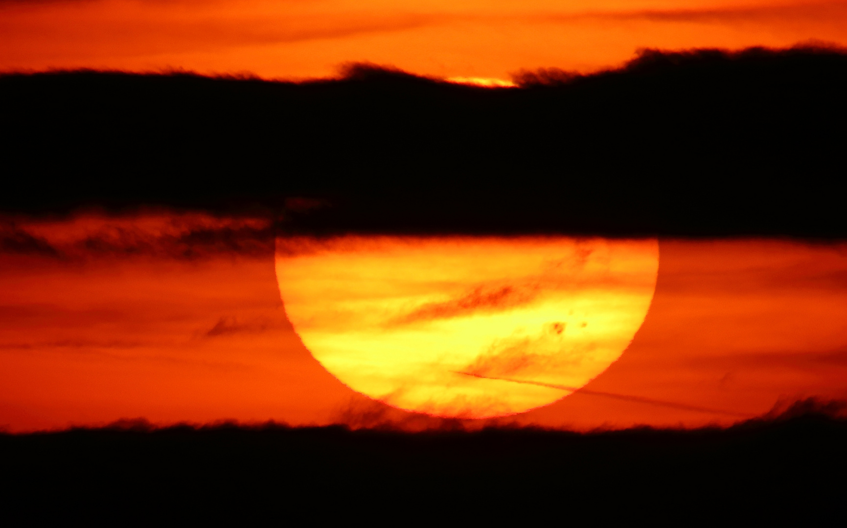 Zur Zeit eine große Sonnenflecken Gruppe