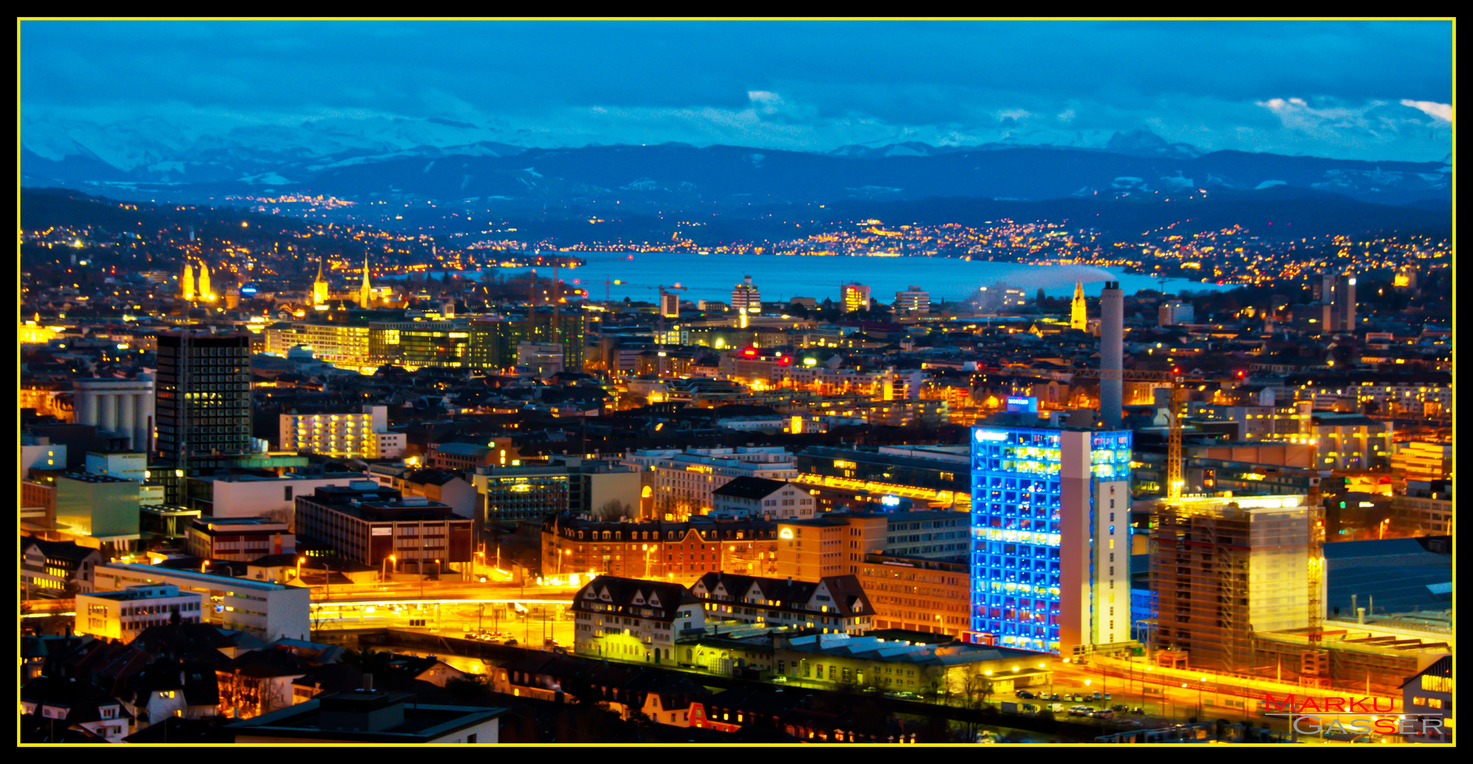 Zurich by Night Foto & Bild europe, schweiz & liechtenstein, kt