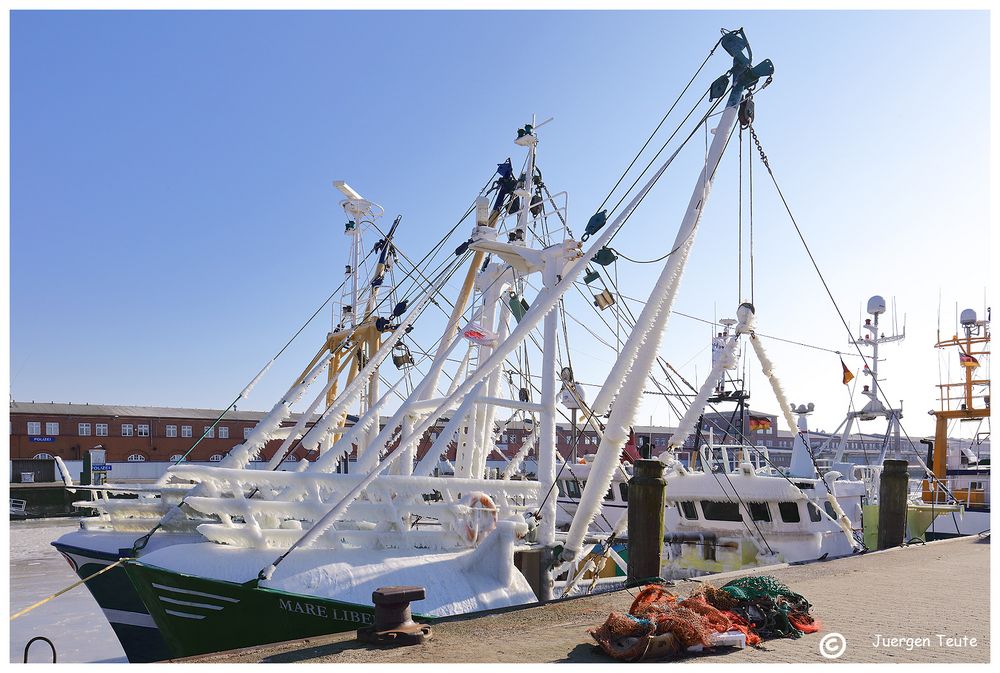 Zurück aus der ***Eisigen und stürmischen Nordsee*** 4.3.2018 Cuxhaven