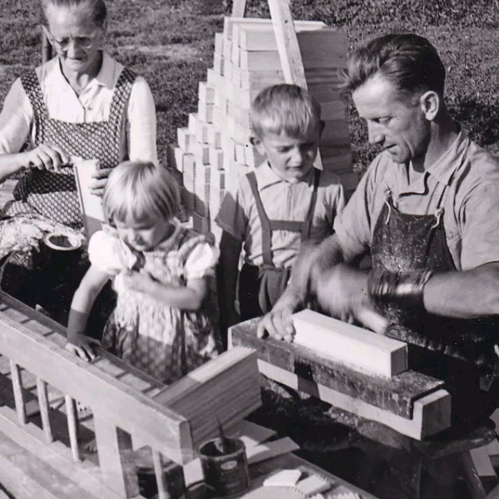 Zurück in die Vergangenheit - Heimarbeit um ca 1960