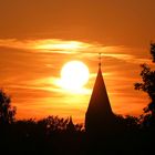 Zurück in Einbeck und die Sonne geht unter.