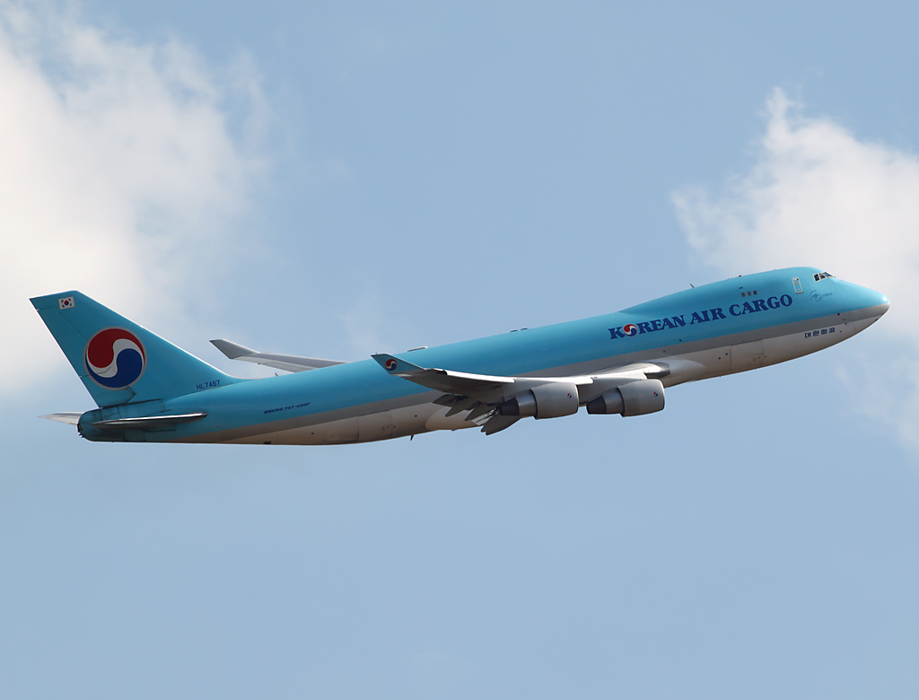 zurück nach Seoul - Korean Air Cargo 747-400F